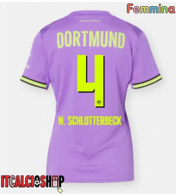 Borussia Dortmund Nico Schlotterbeck #4 Terza Maglia Femmina 2026-27 Manica Corta